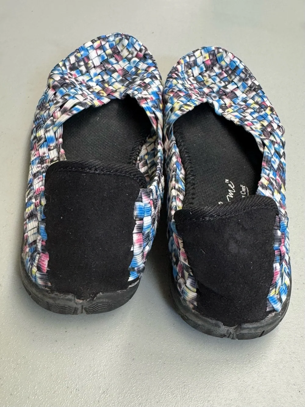 Coldwater Creek Walk with me Multicolor Woven Ballet Flats Shoes size 9